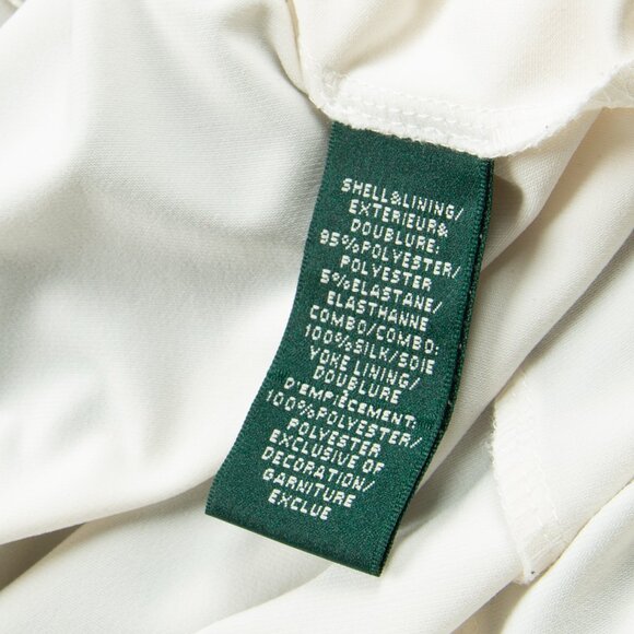 Lauren Ralph Lauren Evening Gown Black and White Embroidered Bodice 2 - Picture 5 of 13